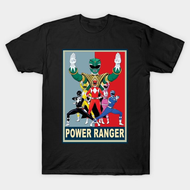 Pink Power Ranger's Fearless Battle Stance T-Shirt by RonaldEpperlyPrice